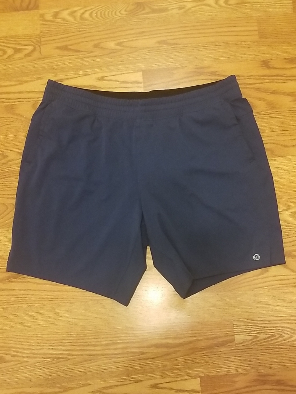Mondetta Navy Athletic Shorts with Elastic Waist